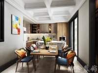 混搭風格別墅室內(nèi)裝修裝飾效果展示-1016-02