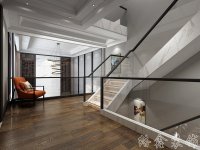 混搭風格別墅室內(nèi)裝修裝飾效果展示-1016-04