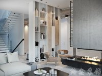 現(xiàn)代風格別墅室內(nèi)裝修裝飾效果展示-1053-03