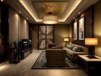 中式風(fēng)格會所室內(nèi)裝修裝飾設(shè)計(jì)效果-1170-08