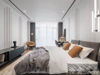 現(xiàn)代風格家居裝修裝飾室內(nèi)設(shè)計效果-A8058-5