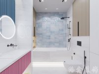 現(xiàn)代網(wǎng)紅風家居裝修裝飾室內設計效果-F501-8